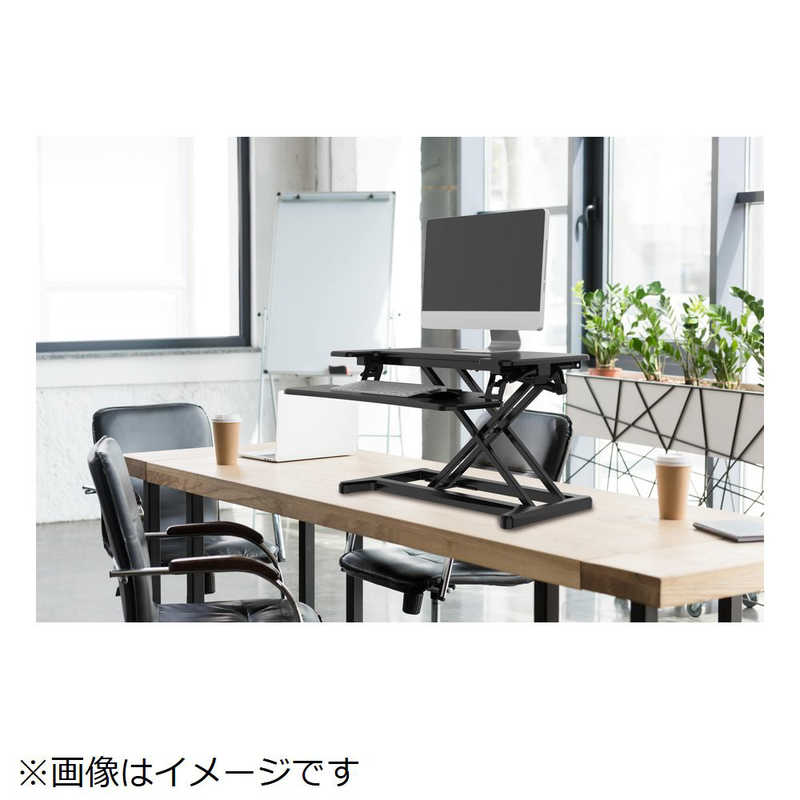 DMM.MAKE 卓上昇降デスク デュアルタイプ W720 DKS-LDD720B ブラック