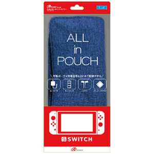 アンサー Switch用 ALL in POUCH ブルー ANS-SW008BL