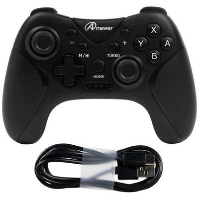 アンサー Switch用ワイヤレスコントローラマクロマスター (ブラック