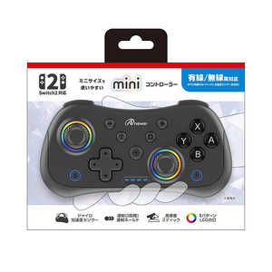 �A���T�[ Switch2/PC�pmini�R���g���[���[(�u���b�N) �u���b�N ANS-SW200BK