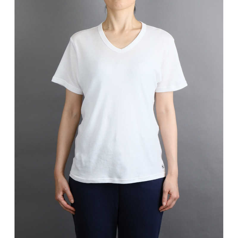 湘南インターナショナル 湘南インターナショナル VネックシャツホワイトSサイズ WHT  