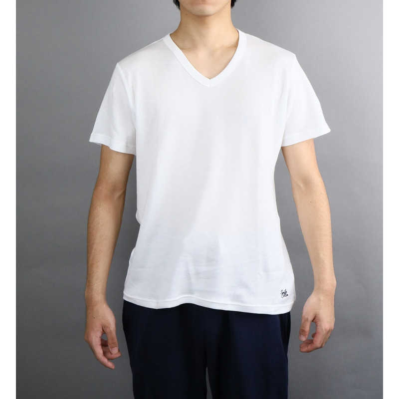 湘南インターナショナル 湘南インターナショナル VネックシャツホワイトLサイズ WHT  