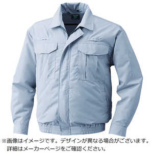 空調服 空調服　綿薄手フルハーネス仕様空調服　ウエアのみ　シルバー　LL  KU9055FC06S4