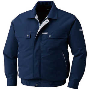 空調服 綿・ポリ混紡脇下マチ付きウェアのみ ディープネイビー L KU90450-C23-S3 空調服 綿・ポリ混紡脇下マチ付きウェアのみ ディープネイビー L KU90450-C23-S3