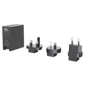 ヒース 4 USBポート付き130W(最大)Gan急速充電器 ［4ポート / USB Power Delivery対応 / GaN(窒化ガリウム) 採用］ ブラック HWT-USB130