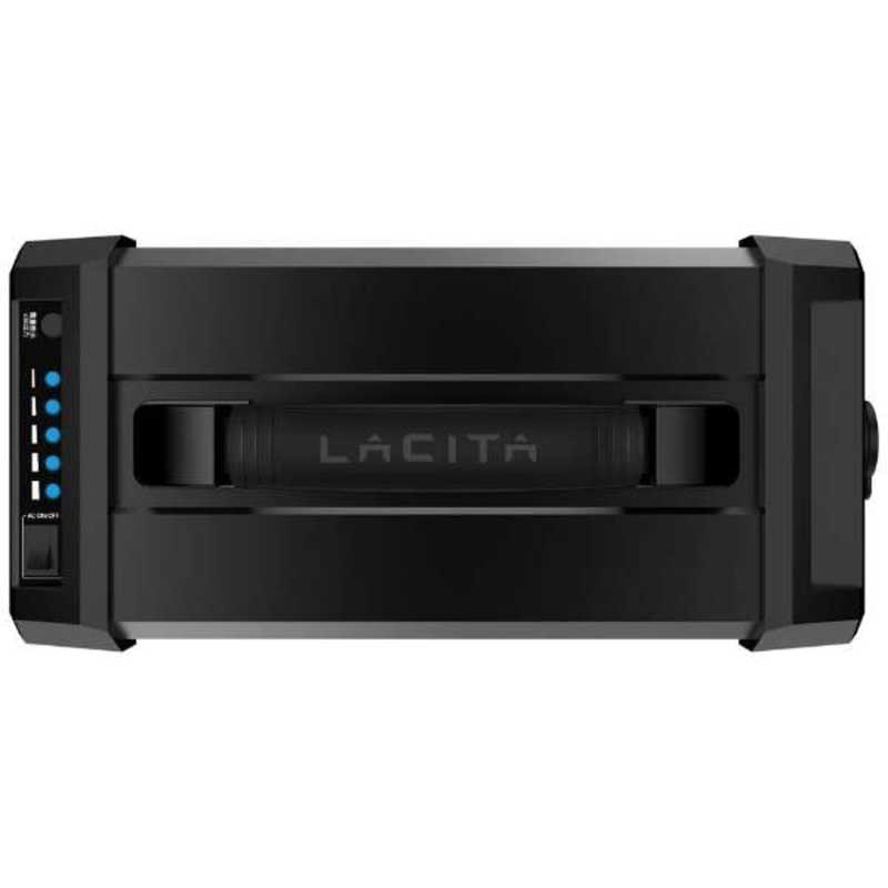 LACITA LACITA ポータブル電源 エナーボックス01 ステッカー付き別注モデル LACITA ブラック BLCEB01-BK-S BLCEB01-BK-S