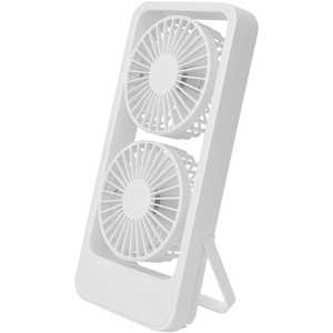 トレードワン WINSY USB充電式デュアルスタンドファン ホワイト 30901 トレードワン WINSY USB充電式デュアルスタンドファン ホワイト 30901