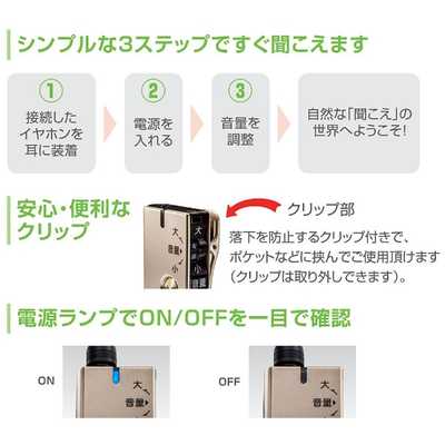 集音機　パイオニアVMR-M750 パイオニア PIONEER ｢集音器｣フェミミ VMR-M750(ゴｰルド) の通販