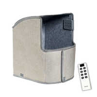 TOKAIZ　パネルヒーター 足元用 日本初 真・7面発熱 リモコン付き 遠赤外線 省エネ デスクヒーター 折りたたみ式 タイマー付 薄型 電気ヒーター 暖房グッズ スモーキーグレー　TPH-Elite7 TOKAIZ パネルヒーター 足元用 日本初 真・7面発熱 リモコン付き 遠