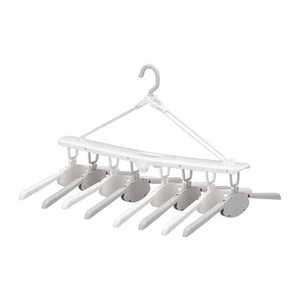 CBジャパン THE HANGERS ワンタッチ8連ハンガー WH×GY 0 CBジャパン THE HANGERS ワンタッチ8連ハンガー WH×GY 0