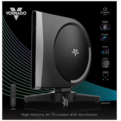 ボルネード ハイブリッドサーキュレーター ブラック STRATA-JP ［DC