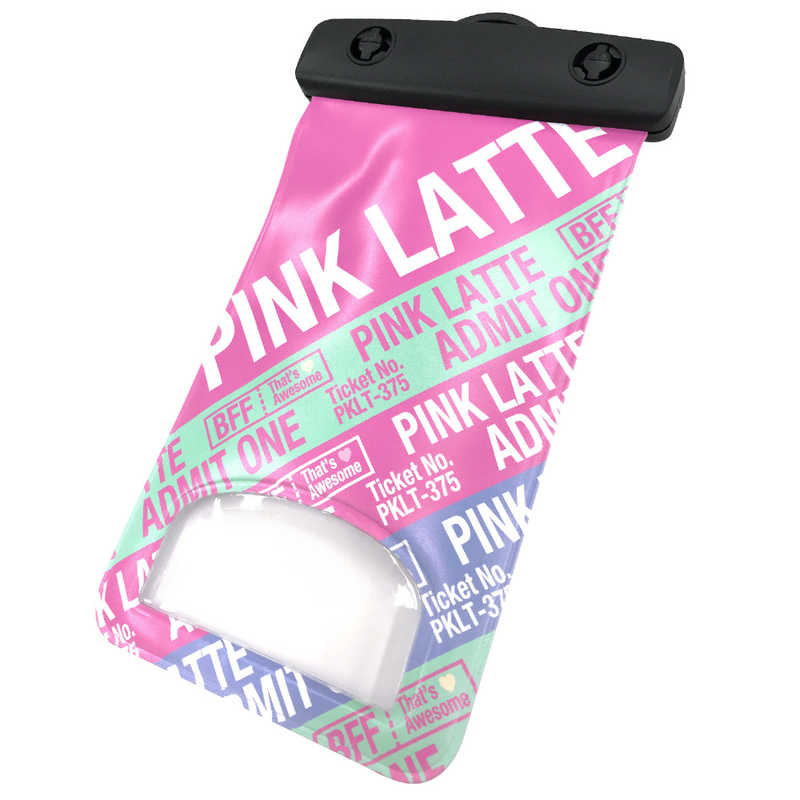エムディーシー エムディーシー 防水ポーチ PINK-latte [ADMIT ONE/ピンク] md-74084 md-74084