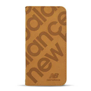 エムディーシー iPhone 12/12 Pro New Balance [手帳ケース/スタンプロゴスエード/キャメル] md-74589-3