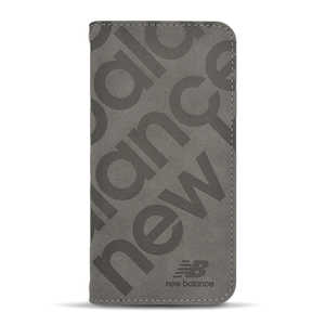 エムディーシー iPhone 14 Plus 6.7インチ new balance [手帳ケース/スタンプロゴスエード/グレー] ニューバランス md-75241-4