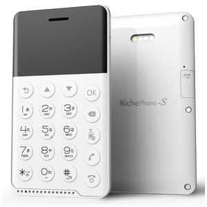 フューチャーモデル SIMフリー携帯電話　NichePhone-S メモリ:512MB］ホワイト MOB-N17-01-WH