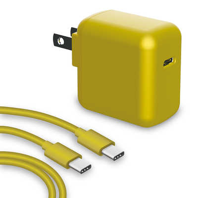 ORIGINALSELECT SwitchLite用 USB-C 充電器セット BKS-NSL007 イエロｰ