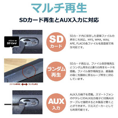FORTIES Bluetoothスピーカー 40s ブラック 防水 CW1L の通販