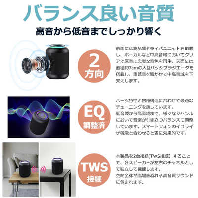 FORTIES Bluetoothスピーカー 40s ブラック 防水 CW1LC の通販