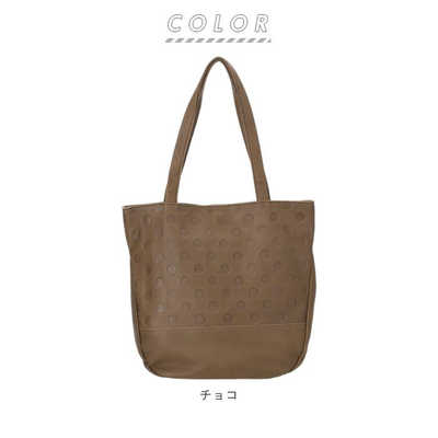 サライ unsignet アンシグネ 55209 ドット柄トートバッグ グリーン  