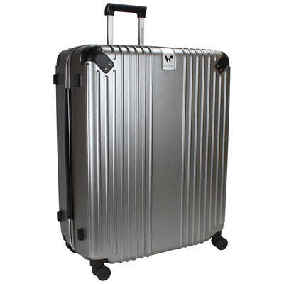 【美品】ワールドトラベラー ACE スーツケース マイルズ シルバー 拡張機能付 ACE World Traveler マイルズ 133L ［TSAロック搭載］ シルバー