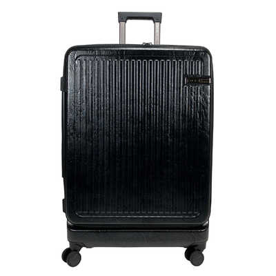 ACE　DESINED BY ACE IN JAPAN フロントオープンラゲージ 87-97L 拡張型サイズ ［TSAロック搭載］ レザーシボブラック　ACE-548311 ACE DESINED BY ACE IN JAPAN フロントオープンラゲージ 87-97L 拡張型