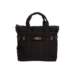 STYLEON メタルパーツベルトキャンバス2WAYトート ブラック SFK210826 STYLEON メタルパーツベルトキャンバス2WAYトート ブラック SFK210826