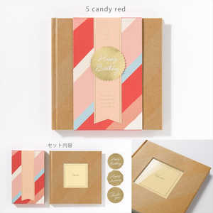 いろは出版 GIFT WRAPPING ALBUM(S) candy red GWAS05