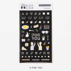 いろは出版 BLOCK ALBUM DECORATION SEAL FOR YOU GHAD04 いろは出版 BLOCK ALBUM DECORATION SEAL FOR YOU GHAD04