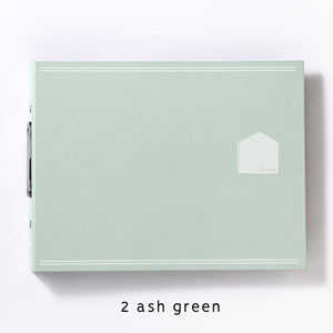 いろは出版 バインダーアルバム Home(M) スターターセット ash green GHM02 いろは出版 バインダーアルバム Home(M) スターターセット ash green GHM02