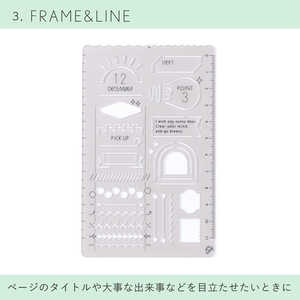 いろは出版 SUNNY TEMPLATE FRAME&LINE LSZ03 いろは出版 SUNNY TEMPLATE FRAME&LINE LSZ03