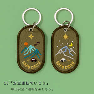 Ͻ 2/8b PAIR KEY RING SAFE DRIVE GKBA13