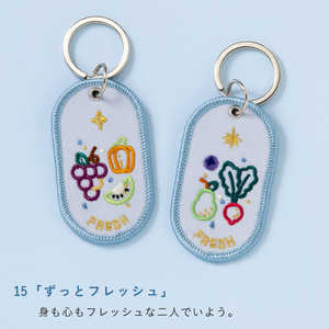 Ͻ 2/8b PAIR KEY RING FRESH GKBA15