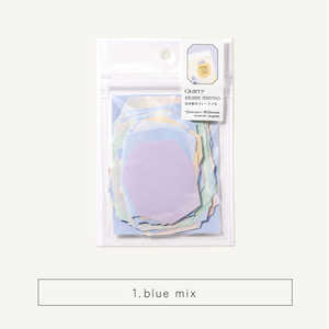 いろは出版 Quarry stone memo blue mix-me GQM01 いろは出版 Quarry stone memo blue mix-me GQM01
