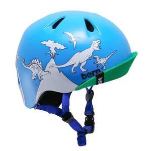 BERN 子供用ヘルメット NINO PAINT ニーノ ペイント(S～Mサイズ/BLUE DINOSAUR W/MARKERS) BEVJBBDCBV12