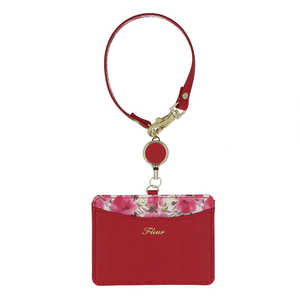 ナチュラルデザイン Fleur フルール パスケース/IDカードホルダー レッド IDCIDPFLE ナチュラルデザイン Fleur フルール パスケース/IDカードホルダー レッド IDCIDPFLE