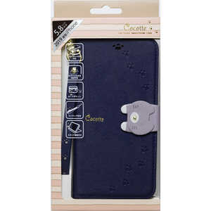 ナチュラルデザイン iPhone 11 Pro 5.8インチ専用手帳型ケース Cocotte Navy iP19_58-COT06 ナチュラルデザイン iPhone 11 Pro 5.8インチ専用手帳型ケース Cocotte Navy iP19_58-COT06