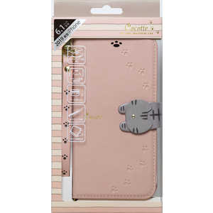 ナチュラルデザイン iPhone 11 6.1インチ専用手帳型ケース Cocotte Pink Beige iP19_61-COT03