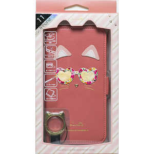 ナチュラルデザイン iPhone 11 6.1インチ 専用手帳型ケース Lunette Pink iP19_61-LT05