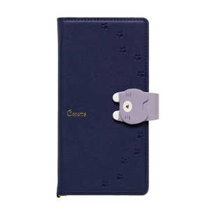 ナチュラルデザイン マルチタイプ手帳型ケース L-size Cocotte Navy ML-L-COT06 ナチュラルデザイン マルチタイプ手帳型ケース L-size Cocotte Navy ML-L-COT06