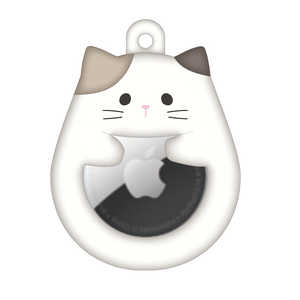 ナチュラルデザイン AirTagケース Petit Animal みけねこ AT-PA01 ナチュラルデザイン AirTagケース Petit Animal みけねこ AT-PA01
