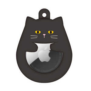 ナチュラルデザイン AirTagケース Petit Animal くろねこ AT-PA02 ナチュラルデザイン AirTagケース Petit Animal くろねこ AT-PA02