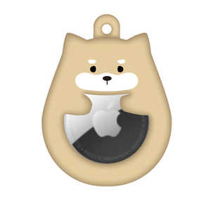 ナチュラルデザイン AirTagケース Petit Animal まめ柴 AT-PA05 ナチュラルデザイン AirTagケース Petit Animal まめ柴 AT-PA05