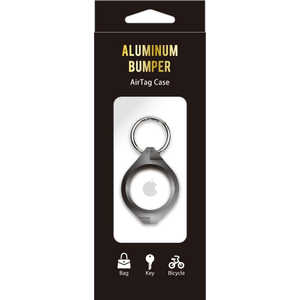 ナチュラルデザイン AirTagケース Aluminum Bumper Black AT-AB01 ナチュラルデザイン AirTagケース Aluminum Bumper Black AT-AB01
