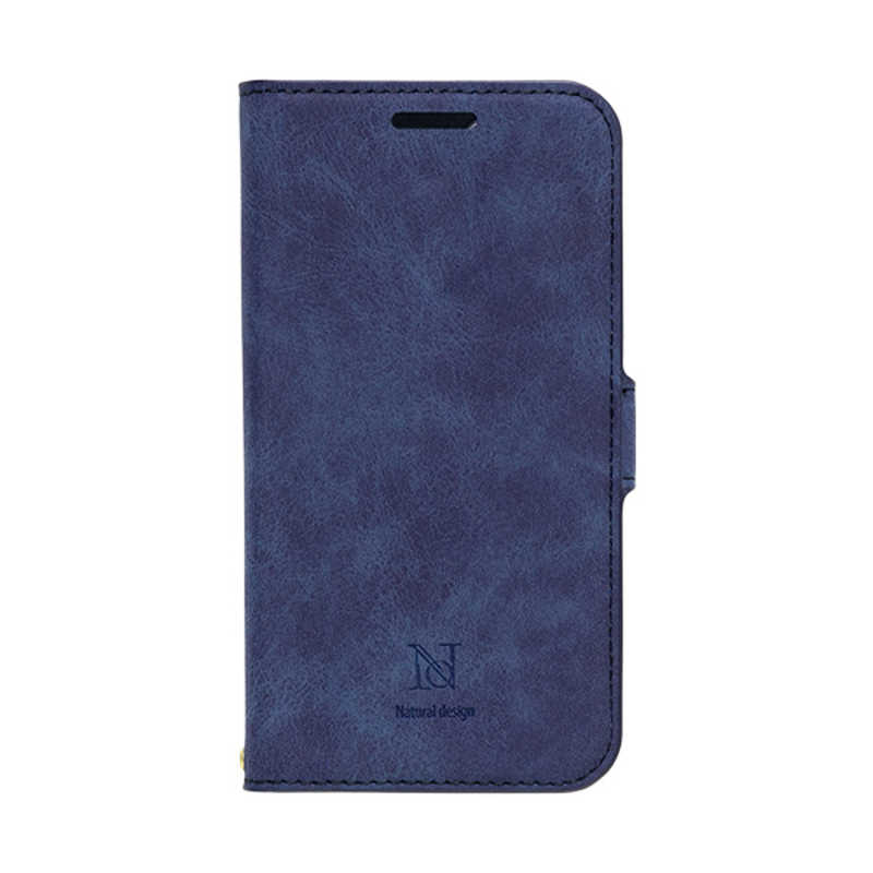 ナチュラルデザイン ナチュラルデザイン iPhone 13 mini　5.4インチ 手帳型ケース Style Natural Blue Style Natural ブルー iP21_54-VS07 ブルー iP21_54-VS07 ブルー