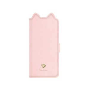 ナチュラルデザイン iPhone 13 mini　5.4インチ 手帳型ケース Mewmew Pastel Shell pink Mewmew　Pastel シェルピンク IP21_54-MEWP04 シェルピンク