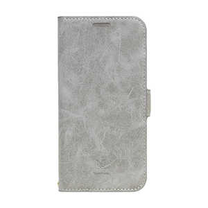 ナチュラルデザイン iPhone 14 6.1インチ /13 StykeNatural 革風手帳型ケース Style Natural Gray(グレイ) iP22-61-VS01