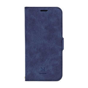 ナチュラルデザイン iPhone 14 6.1インチ /13 StykeNatural 革風手帳型ケース Style Natural BLUE(ブルー) iP22-61-VS07