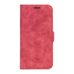 ナチュラルデザイン iPhone 14 Plus 6.7インチ StykeNatural 革風手帳型ケース Style Natural Red(レッド) iP22-67-VS05