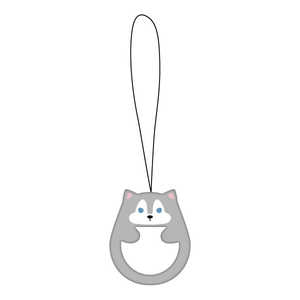 ナチュラルデザイン Petit Animal リングストラップ Petit Animal ハスキー RSPA07 ナチュラルデザイン Petit Animal リングストラップ Petit Animal ハスキー RSPA07