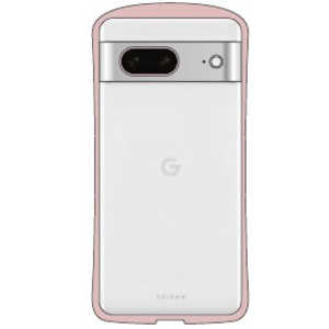 ナチュラルデザイン GooglePixel 7a専用背面型ケース Chrome-CLEAR ピンクグレー GP7a-CHC06